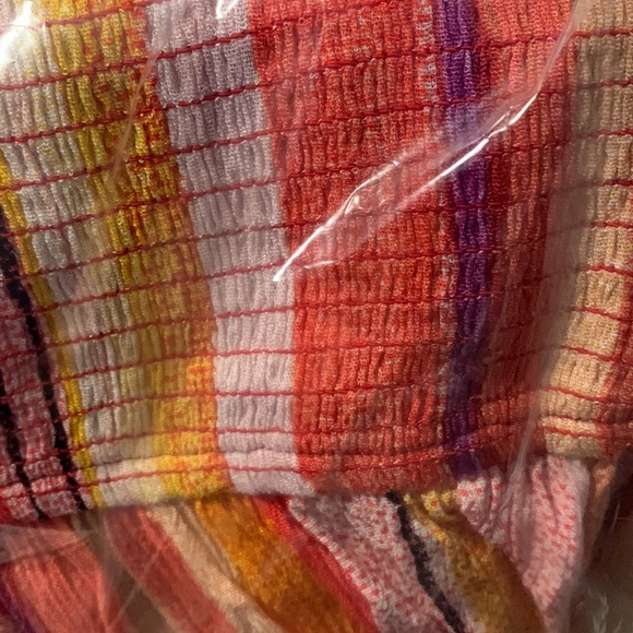 🆕 Striped Midi Gauze Smocked Convertible Dress 1 1X 14 16 NWT Torrid New! - Picture 7 of 9